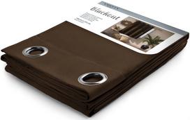 AmeliaHome Blackout Curtains Dark Brown 140x245cm