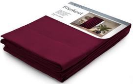AmeliaHome Pleat Blackout Curtains Wine 140x270cm