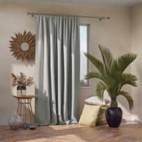 uzuolaidos blackout - AmeliaHome Pleat Blackout Curtains Silver 140x270cm - 3 nuotrauka