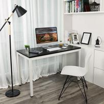 rasomasis stalas 120x60 - Songmics Computer Desk Black/White 120x60x76cm - 2 nuotrauka