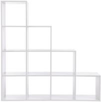 Songmics Bookcase White 129.5x29x129.5cm