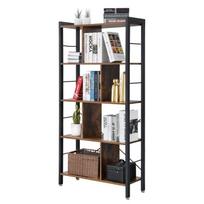Songmics Bookcase 74x30x154.5cm Brown/Black