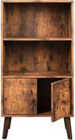 Songmics Retro 2-Tier Bookcase Brown