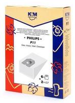 philips siurblio priedai - Dulkių siurblio maišeliai K&M P11 Mikro, 4 vnt. - 2 nuotrauka