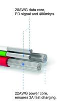usb data cable - Swissten Textile Micro USB Data and Charging Cable 2m Silver - 2 nuotrauka