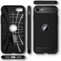iphone se 2022 - Spigen Rugged Armor Back Case For Apple iPhone 7/8/SE 2020 Black - 2 nuotrauka