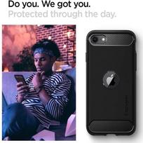 iphone se 2022 - Spigen Rugged Armor Back Case For Apple iPhone 7/8/SE 2020 Black - 6 nuotrauka