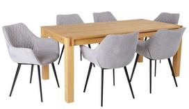 baldai kedes - Home4you Chicago New/Naomi Oak/Grey - 1 nuotrauka