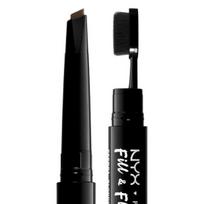 antakiu pomada - NYX Fill & Fluff Eyebrow Pomade Pencil Ash Brown - 2 nuotrauka