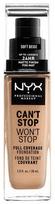 NYX Can't Stop Won't Stop Full Coverage Foundation 30ml Soft Beige