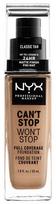 NYX Can't Stop Won't Stop Full Coverage Foundation 30ml Classic Tan