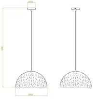 pakabinami sviestuvai senukai - Pakabinamas šviestuvas easylink P16051A-D40-WH, 60W, E27 - 5 nuotrauka