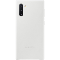 samsung note 10 dekliukas - Samsung Leather Back Case For Samsung Galaxy Note 10 White - 1 nuotrauka