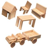 staliukas lavinamasis - SES Creative Children's Woodwork Set 00943 - 2 nuotrauka