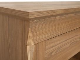 maumedziui - Black Red White Bergen REG2W2S Glass Door Cabinet Larch Sibiu Gold - 11 nuotrauka