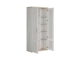 maumedziui - Black Red White Romance Showcase 93x201x45cm Sibiu Larch - 2 nuotrauka