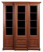 Black Red White Glass Door Cabinet Kent 167x204x49cm Chestnut