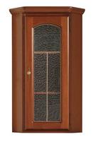 Black Red White Bawaria Glass Door Cabinet Chesnut/Walnut