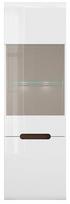 Black Red White Glass Cabinet Azteca Trio REG1W1D White