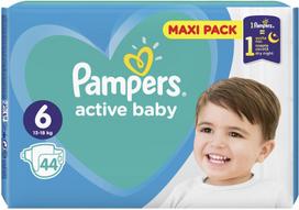 sauskelnes maxi - Pampers Active Baby Maxi Pack S6 44 - 3 nuotrauka