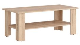 Kavos staliukas Black Red White Nepo Sonoma Oak, 1150x560x455 mm