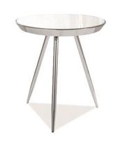 Kavos staliukas Signal Meble Bora C Mirror/Chrome, 410x410x460 mm