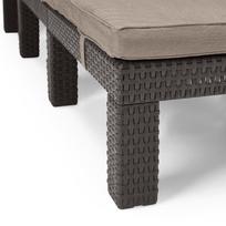 senukai.lt gultai - Allibert Daytona, rudas, 195 cm x 65 cm x 25.5 cm - 3 nuotrauka
