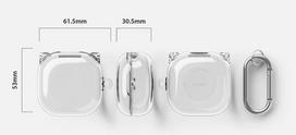 samsung buds live galaxy - Ringke Hinge Case tvirtas apsauginis dėklas, skirtas „Samsung Galaxy Buds Live +" (ACEC0020) - 6 nuotrauka