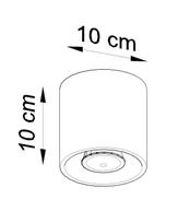 lubinis lubu sviestuva - Sollux Orbis Ceiling Lamp 40W GU10 SL.0018 Gray - 2 nuotrauka