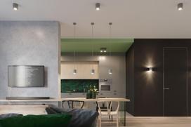 lubinis lubu sviestuva - Sollux Orbis Ceiling Lamp 40W GU10 SL.0018 Gray - 5 nuotrauka