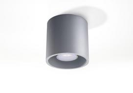 lubinis lubu sviestuva - Sollux Orbis Ceiling Lamp 40W GU10 SL.0018 Gray - 7 nuotrauka