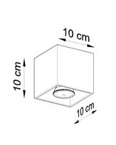 lubiniai sviestuvai ermitazas - Sollux Quad 1 SL.0027 Pendant Lamp 40W GU10 White - 2 nuotrauka