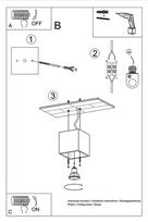 lubiniai sviestuvai ermitazas - Sollux Quad 1 SL.0027 Pendant Lamp 40W GU10 White - 3 nuotrauka