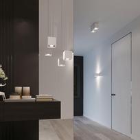 lubiniai sviestuvai ermitazas - Sollux Quad 1 SL.0027 Pendant Lamp 40W GU10 White - 6 nuotrauka
