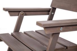 fotelis lauko - Folkland Timber Heini Chair Graphite - 3 nuotrauka