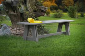 senukai.lt lauko suoliukai - Suoliukas Folkland Timber Riva Graphite - 2 nuotrauka