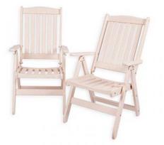 lauko baldai senukai - Folkland Timber Garden Set Lolland White - 2 nuotrauka
