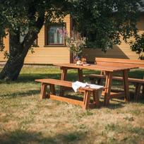 lauko baldai senukai - Folkland Timber Garden Set Riva Brown - 2 nuotrauka
