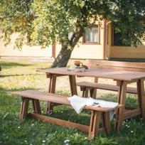 lauko baldai senukai - Folkland Timber Garden Set Riva Brown - 4 nuotrauka
