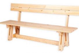 lauko baldai senukai - Folkland Timber Garden Set Riva Natural - 2 nuotrauka
