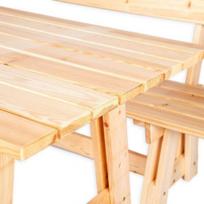 lauko baldai senukai - Folkland Timber Garden Set Riva Natural - 4 nuotrauka