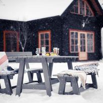 lauko baldai senukai - Folkland Timber Garden Set Riva Graphite - 3 nuotrauka