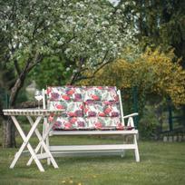 senukai.lt lauko suoliukai - Folkland Timber Folding Garden Bench Bavaria White - 5 nuotrauka