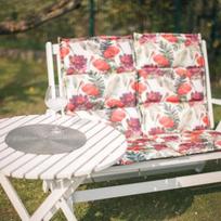 senukai.lt lauko suoliukai - Folkland Timber Folding Garden Bench Bavaria White - 6 nuotrauka