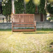 senukai.lt lauko suoliukai - Folkland Timber Folding Garden Bench Bavaria Graphite - 2 nuotrauka