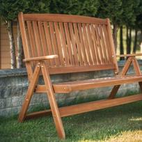 senukai.lt lauko suoliukai - Folkland Timber Folding Garden Bench Bavaria Graphite - 4 nuotrauka