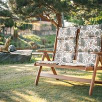 senukai.lt lauko suoliukai - Folkland Timber Folding Garden Bench Bavaria Graphite - 5 nuotrauka