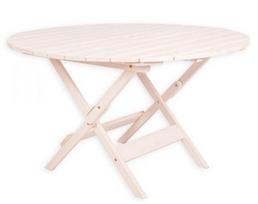 Lauko stalas Folkland Timber Canada White, 125 x 125 x 73 cm