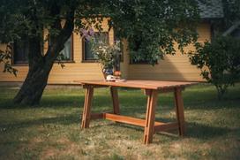 lauko stalai senukai - Lauko stalas Folkland Timber Riva Brown, 178 x 78 x 77 cm - 3 nuotrauka