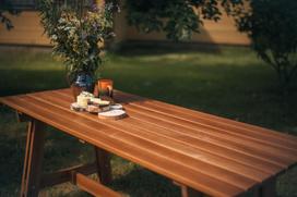 lauko stalai senukai - Lauko stalas Folkland Timber Riva Brown, 178 x 78 x 77 cm - 4 nuotrauka